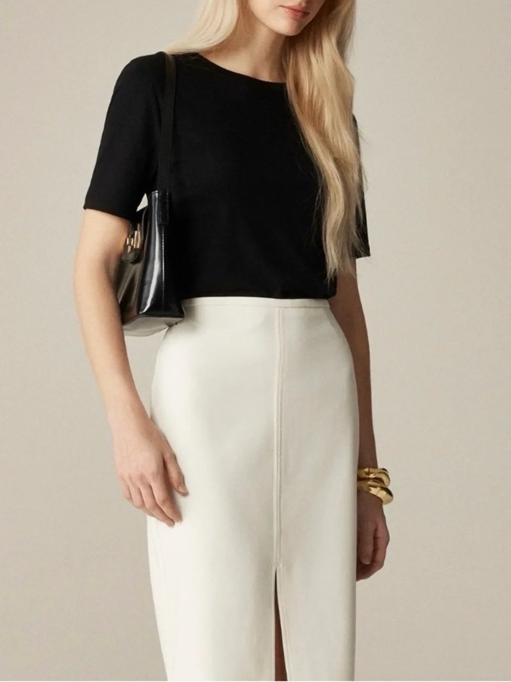 J.Crew Black Crewneck Short Sleeve T-Shirt